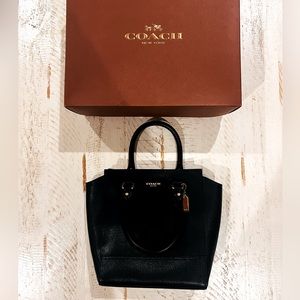 Coach Leather Black Bag NWOT